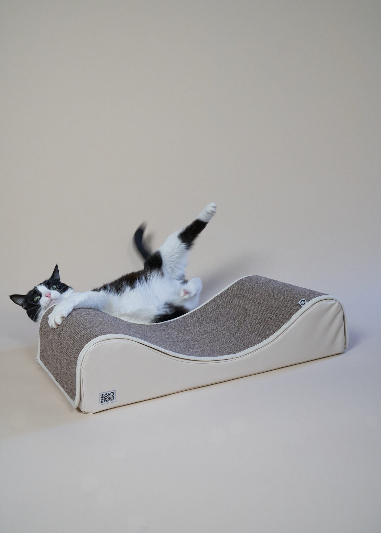 Wave Modern Cat Bed and Scratcher Woods for Cats